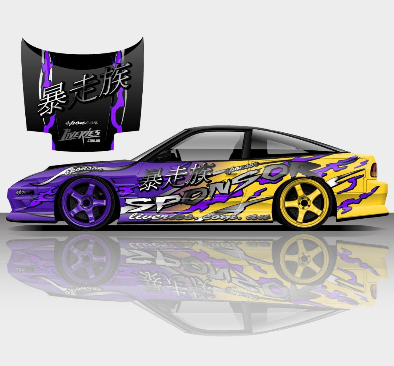 Tokyo Medallion Drift Livery Design -Motorsport Livery, Drift Livery Car Vinyl